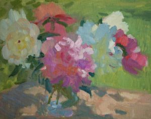 Peonies en Plein Air