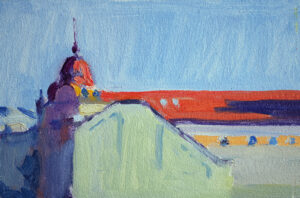 oil painting on board