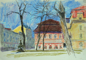kyiv kiev pastel artwork