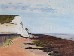 Saltdean Beach View original oil painting painted on location
