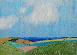 Original pastel artwork Devil’s Dyke