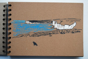 Original artwork on paper White Cliffs