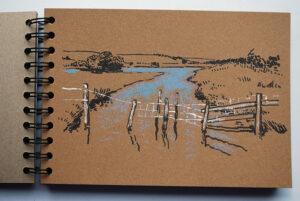 original drawing Cuckmere River